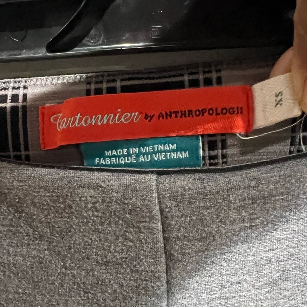 Anthropologie Gray Trousers Cartonnier by Anthropologie Size XS Stretchy Comfort - Picture 2 of 3